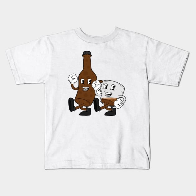 Liquor Lads Kids T-Shirt by Woah_Jonny